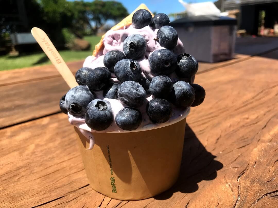 『tinaberries』で食べたアイスクリームの写真