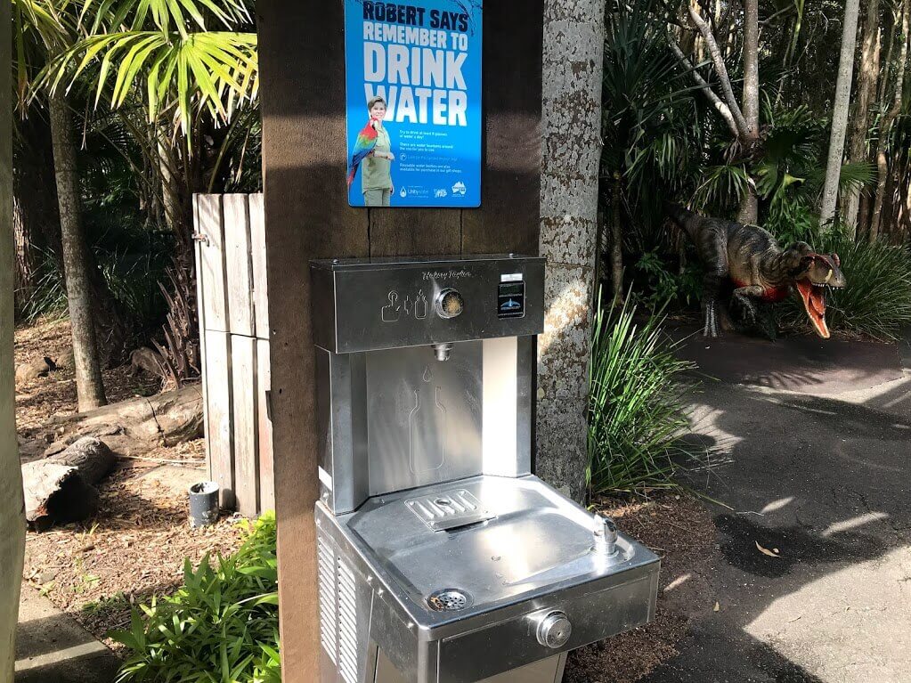 オーストラリア動物園 園内の飲み水用の水道