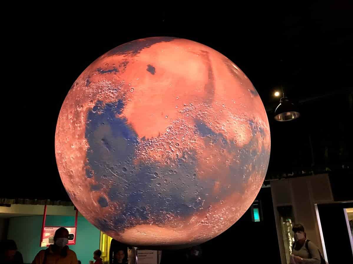 Queensland Museum 【SparkLab】に展示されているSphere の1つ「火星」の模型