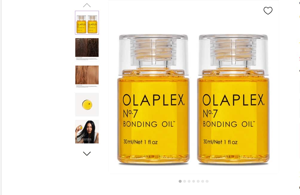 Olaplex No.7 Bonding Oil のボトル