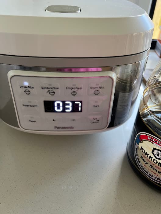 炊飯器をセット