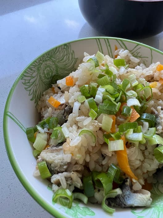 イワシの炊き込みご飯